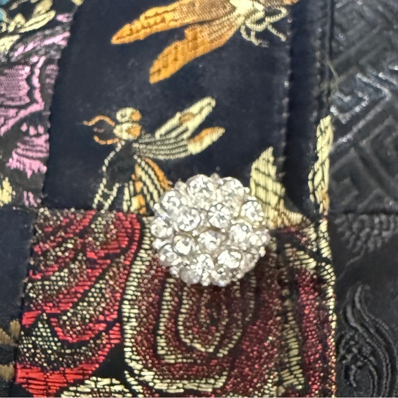 Grace Chuang Y2K Quilted Patchwork 100% Silk Jacket - Picture 6 of 9